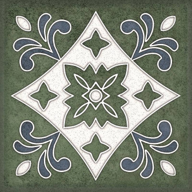 Декор Smalto Decor 3 Verde 15х15 Керлайф матовый керамический 924212 фото Декор Smalto Decor 3 Verde 15х15 Керлайф матовый керамический 924212
