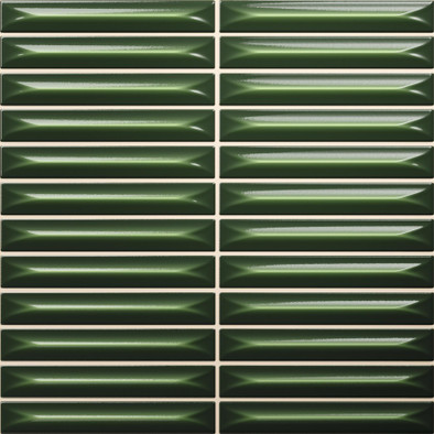 Настенная плитка Arrow Victorian Green (1,5x10) 20х20 Vilar Albaro глянцевая керамическая n191167