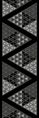 Декор Эфель Черный 20х60 Belleza глянцевый керамический 04-01-1-17-03-04-2325-0