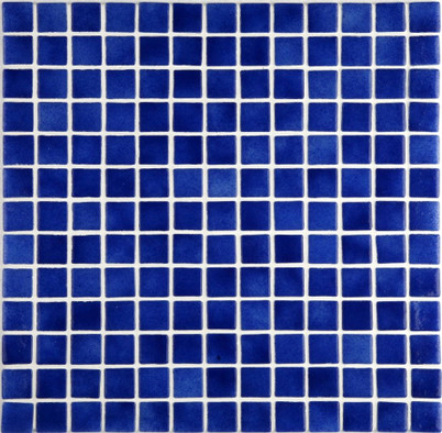Мозаика Ezarri 2512-C стекло 31.3х49.5 см глянцевая чип 25х25 мм, синий