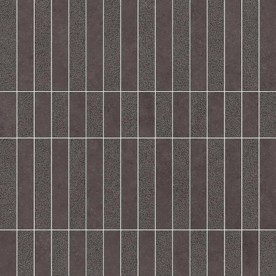 Мозаика 41ZERO42 Mosaic Rug Ebony 30x30 керамогранит матовая, рельефная, коричневый 4101227