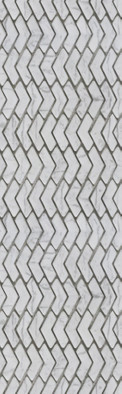 Мозаика HB.WH.LG.NT 295х288х6 Arch Skin матовая, белый