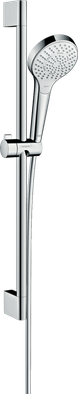 Душевой гарнитур Hansgrohe Croma Select S Multi, со штангой 65 см, белый/хром