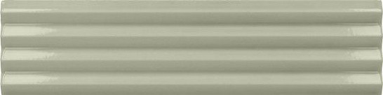 Настенная плитка Praia Tansy Green Glossy Equipe 5x20 глянцевая, рельефная (структурированная) керамическая 28471