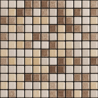 Мозаика Mix Standard Wellness and Pool 18 керамика 30х30 см Appiani матовая чип 25х25 мм, бежевый, коричневый XWEL 718