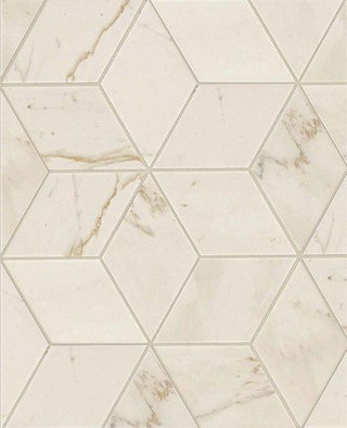 Мозаика Marvel Cremo Delicato Mos. Esagono Lapp. керамогранит 30х35 см лаппатированная, бежевый