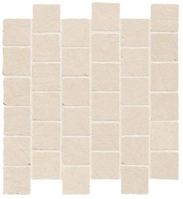 Мозаика Boost Natural Kaolin Mosaico Tumbled 31x31 керамогранит матовая, бежевый A7CF