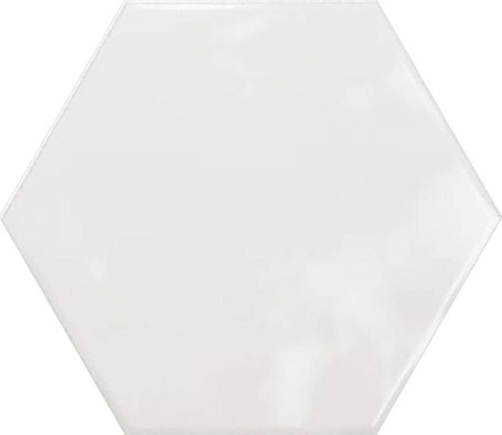 Настенная плитка Hex White Glossy 15x17,3 глянцевая керамическая