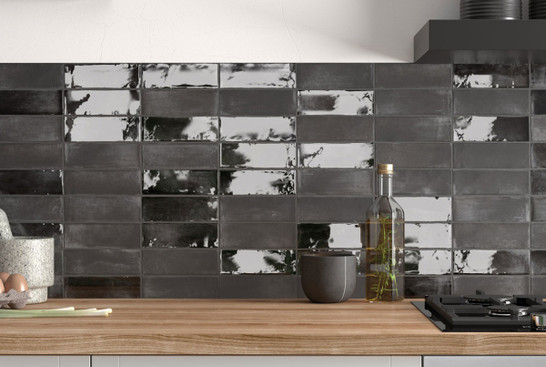 Керамогранит Black Hat Glossy 5x15 Equipe глянцевый настенный 27991