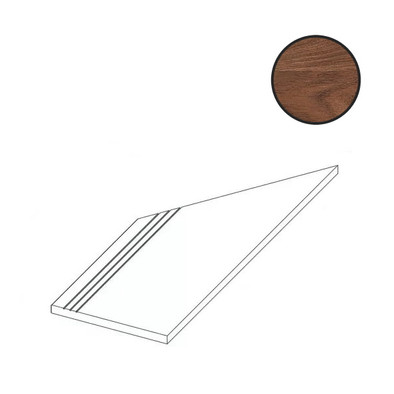 Ступень угловая Rive Antica Riva Gradino Lineare Angolo Sx 30x60 керамогранит антискользящая (grip), матовая Atlas Concorde Rive 620040000140