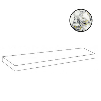 Ступень угловая Forte Dei Marmi Quark Ceppo Apuano Forest Scal. Ang. Sx 33x160 керамогранит матовая Atlas Concorde 620070002661 фото Ступень угловая Forte Dei Marmi Quark Ceppo Apuano Forest Scal. Ang. Sx 33x160 керамогранит матовая Atlas Concorde 620070002661