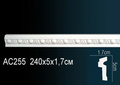 Молдинг гибкий AC255F (46) с рисунком Перфект полиуретан