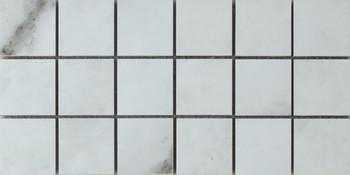 Мозаика Mk.Piur Ice Sat 1530 15х30 керамогранит Keratile матовая чип 50х50 мм, белый