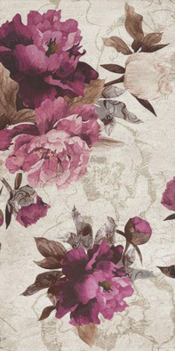 Настенная плитка Кэрол Бежевая с рисунком 25х50 Belleza матовая керамическая 00-00-5-10-00-11-683