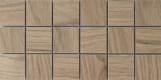 Мозаика Mk.GenuineMist1530 15х30 керамогранит матовая, коричневый