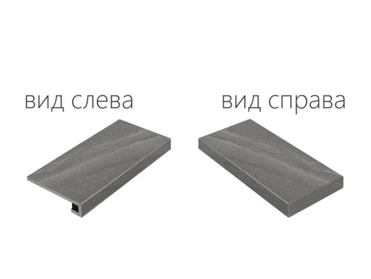 Ступень угловая правая Контемпора карбон / Contempora Carbon Scalino Angolare Destro керамогранит фото Ступень угловая правая Контемпора карбон / Contempora Carbon Scalino Angolare Destro керамогранит