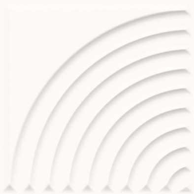 Настенная плитка Neve Creative Bianco Struktura B Mat Paradyz Ceramika 19.8x19.8 рельефная (структурированная), матовая керамическая 5902610553400