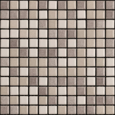 Мозаика Mix Standard Wellness and Pool 17 керамика 30х30 см Appiani матовая чип 25х25 мм, бежевый, коричневый XWEL 717
