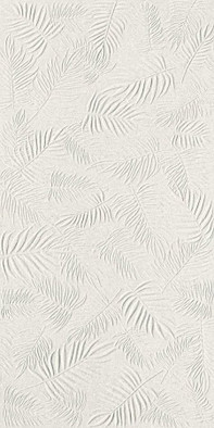 Настенная плитка 3D Wall Carve Leaf White 40x80 Atlas Concorde Italy матовая керамическая A578