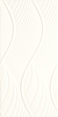 Настенная плитка Fiori Bianco Struktura 30х60 глянцевая керамическая