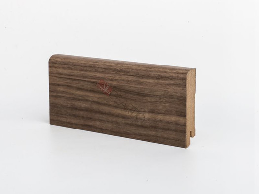 Напольный плинтус МДФ Deartio Древесный с защитным лаком В202-21 Орех светлый