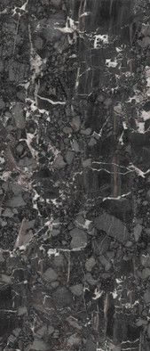 Керамогранит Nero Breccia Honed 120x278 6mm Florina Ceramics Slab матовый универсальная плитка M35
