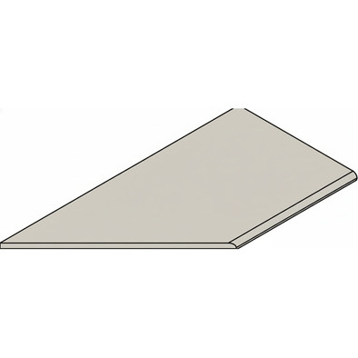 Керамогранит Fossil Grey Bordo 30x120 Round Sx Italon x2 матовый, структурированный бортик закругленный левый 620090001439