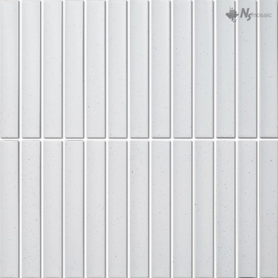 Мозаика PP20145-10 керамика матовая 29.6х29.9 см NSmosaic Porcelain Series чип 20х145 мм, белый