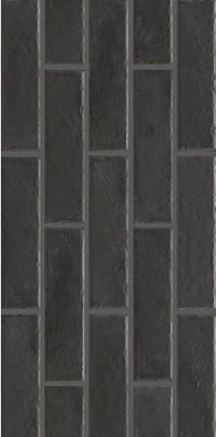 Клинкерная Nero Matt 6.5х24.5 Cerrad структурированная Foggia настенная плитка 5901779371917