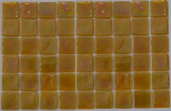 Мозаика Taurus-Lux-9 прокрашенная в массе стекло 32.7х32.7 см перламутровая чип 15х15 мм, желтый
