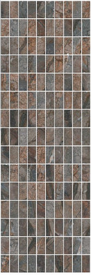 Декор MM12143 Театро Коричневый Мозаичный 25x75 Kerama Marazzi глянцевый керамический фото Декор MM12143 Театро Коричневый Мозаичный 25x75 Kerama Marazzi глянцевый керамический