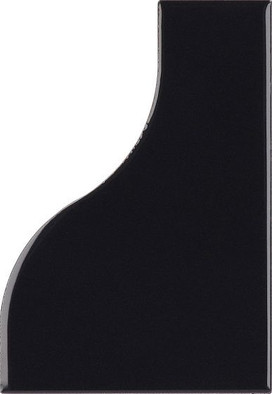 Настенная плитка Curve Black Gloss Equipe 8.3x12 глянцевая керамическая 28849