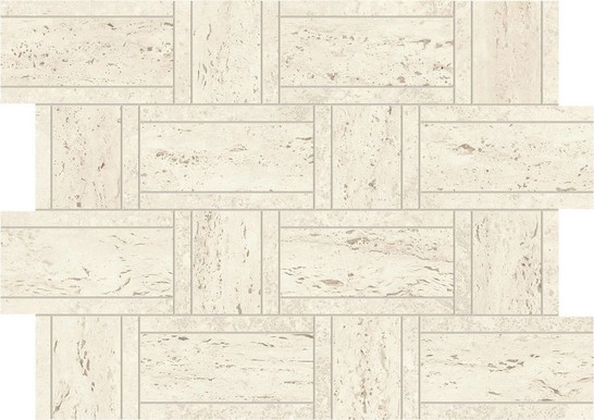 Мозаика Marvel White Mosaico Basketweave 35x47 керамогранит матовая, бежевый AF9M фото Мозаика Marvel White Mosaico Basketweave 35x47 керамогранит матовая, бежевый AF9M