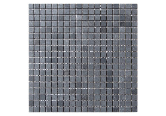 Мозаика Мangolia Tum. 30.5х30.5 см камень матовая чип 15х15 мм, серый