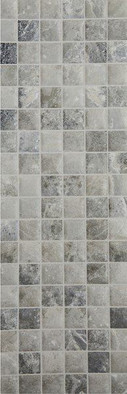 Настенная плитка Glamour Mosaica Silver 20х60 матовая керамическая