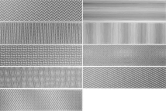 Декор Gradient Decor Silver Matt (109167) 7,5х30 Wow матовый керамический