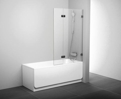 Шторка для ванны Ravak Brilliant BVS2-100 L хром+транспарент 7ULA0A00Z1