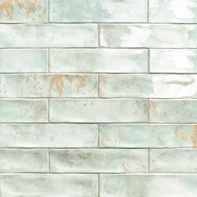 Настенная плитка Bayonne Green 7,5х30 Mainzu глянцевая керамическая 78802287