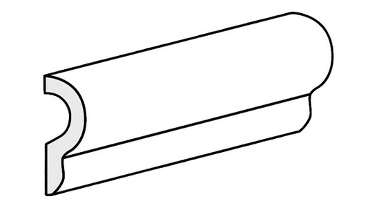 Бордюр Metro White London Equipe 5x15 глянцевый керамический 20159