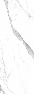 Стеновая панель под мрамор Calacatta White Glossy  C connect глянцевая Bonaparte бамбук с добавлением древесного волокна 2800х1080х5 мм