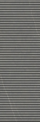 Настенная плитка Allure Anthracite Wiggle Ductile 30x90 Living Ceramics рельефная (структурированная) керамическая LV11182