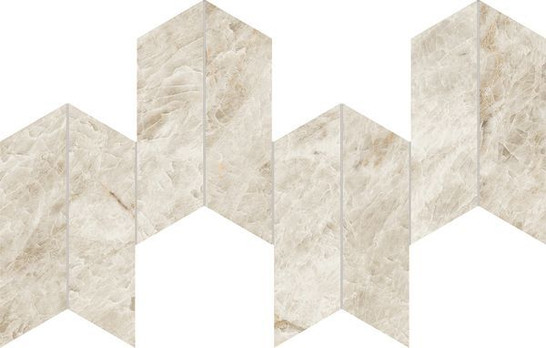 Мозаика Marvel Diva Taj Mahal Mosaico Chevron Velvet 17.5х46.3 см керамогранит Atlas Concorde Italy сатинированная, бежевый AYD3