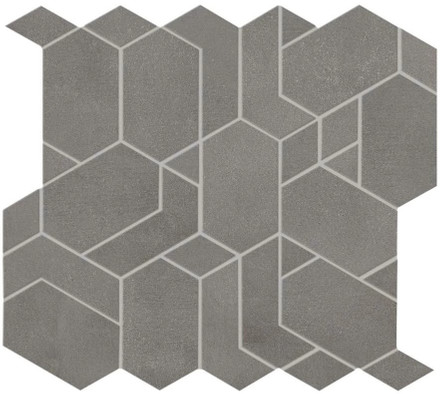 Мозаика Boost Smoke Mosaico Shapes AN66 31x33.5 керамогранитная м2