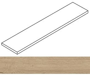 Ступень угловая Fusion Oak Natural Scalino Ang. Sx 33x120 керамогранит матовая Atlas Concorde 620070003286