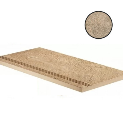 Ступень фронтальная Landstone Gold Gradino Lineare 30x60 керамогранит матовая Atlas Concorde 620040000082