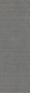 Настенная плитка Allure Anthracite Wave Ductile 30x90 Living Ceramics рельефная (структурированная) керамическая LV11179