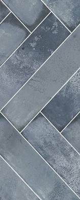 Настенная плитка Talisman Bricks Blue 20.1х50.5 Azori глянцевая керамическая 00-00110172