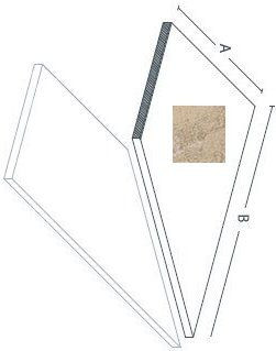 Керамогранит Landstone Gold Lineare Angolo Dx / Лэндстоун Голд Бортик Угловой Пc