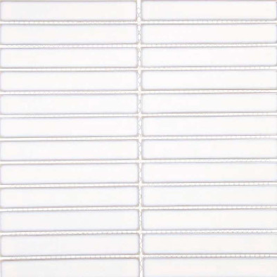 Мозаика Imagine Lab KST2-1R керамика 29.6х30 см матовая чип 22x145 мм, белая