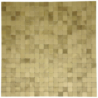 Мозаика Marble Mosaic Seamless Aluminium Gold алюминий 30.5х30.5 см матовая чип 15х15 мм золотой-oro-gold